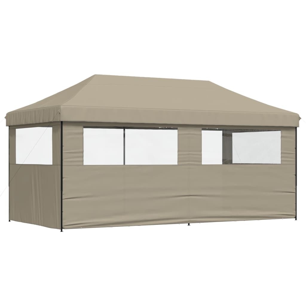 vidaXL Partytent Pop-up Taupe - 40% Korting!