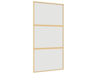 vidaXL Schuifdeur 102,5x205 cm Matglas & Aluminium Goud - 35% Korting!