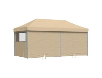 vidaXL Partytent Inklapbaar 580cm Beige - 55% Korting!