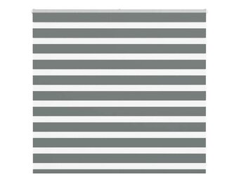 vidaXL Zebra Rolgordijn Donkergrijs 160x100 cm | 51% Korting!