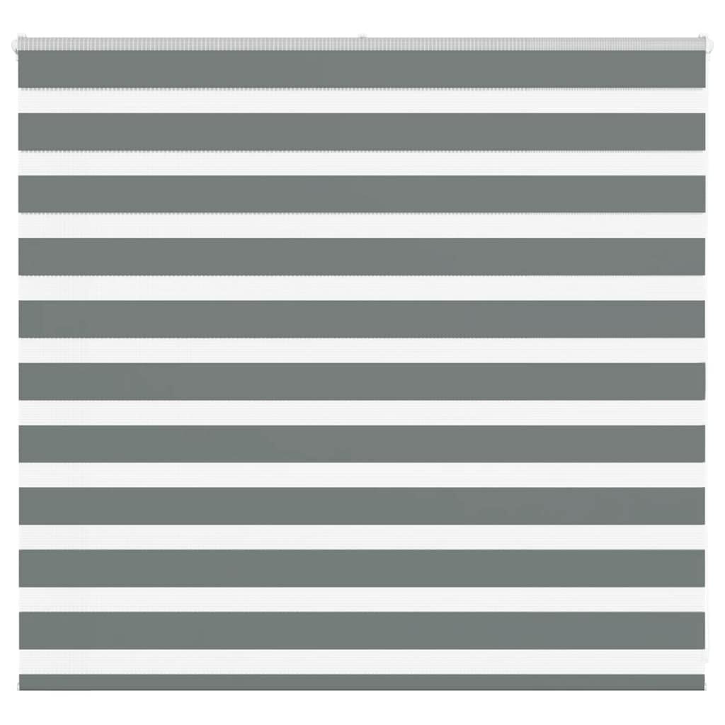 vidaXL Zebra Rolgordijn Donkergrijs 160x100 cm | 51% Korting!