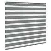 vidaXL Zebra Rolgordijn Donkergrijs 160x100 cm | 51% Korting!