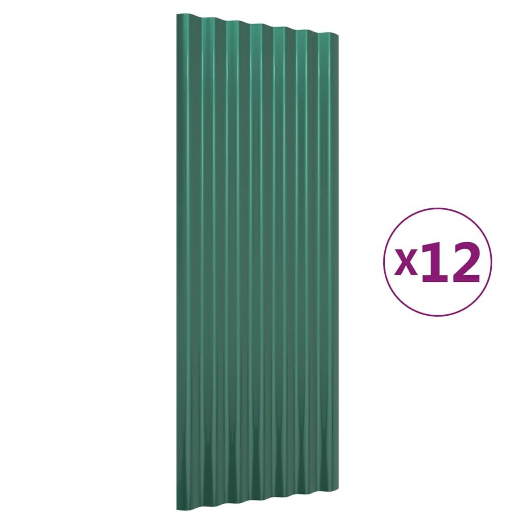 vidaXL Dakpanelen Groen (12 stuks) - 35% Korting!
