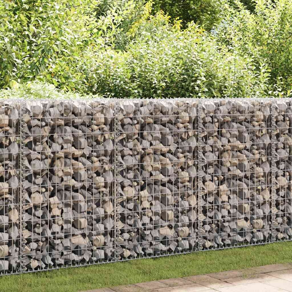 Gabion mand vidaXL - 200x30x100cm - Gegalvaniseerd Staal - 40% Korting