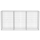 Gabion mand vidaXL - 200x30x100cm - Gegalvaniseerd Staal - 40% Korting