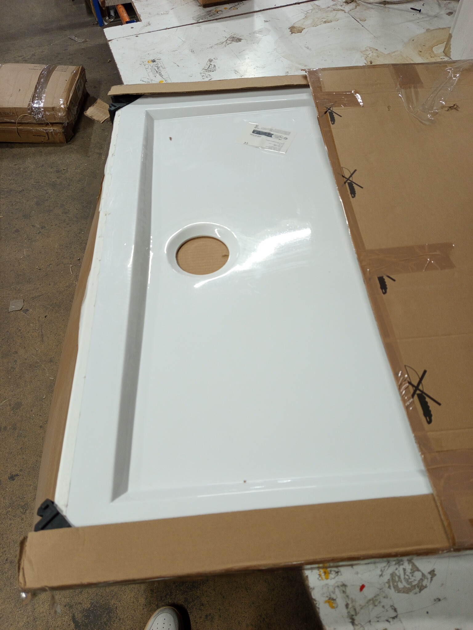 vidaXL Douchebak Rechthoekig 80x90 cm Wit - 55% Korting!