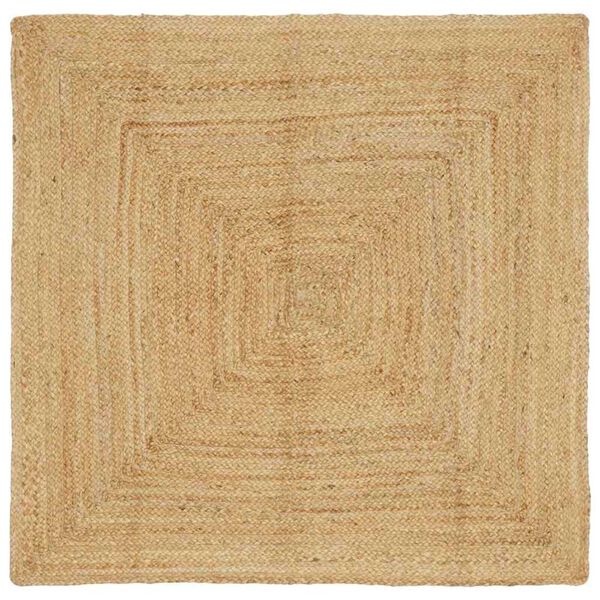 vidaXL Jute Tapijt Beige 160x160cm | 35% Korting