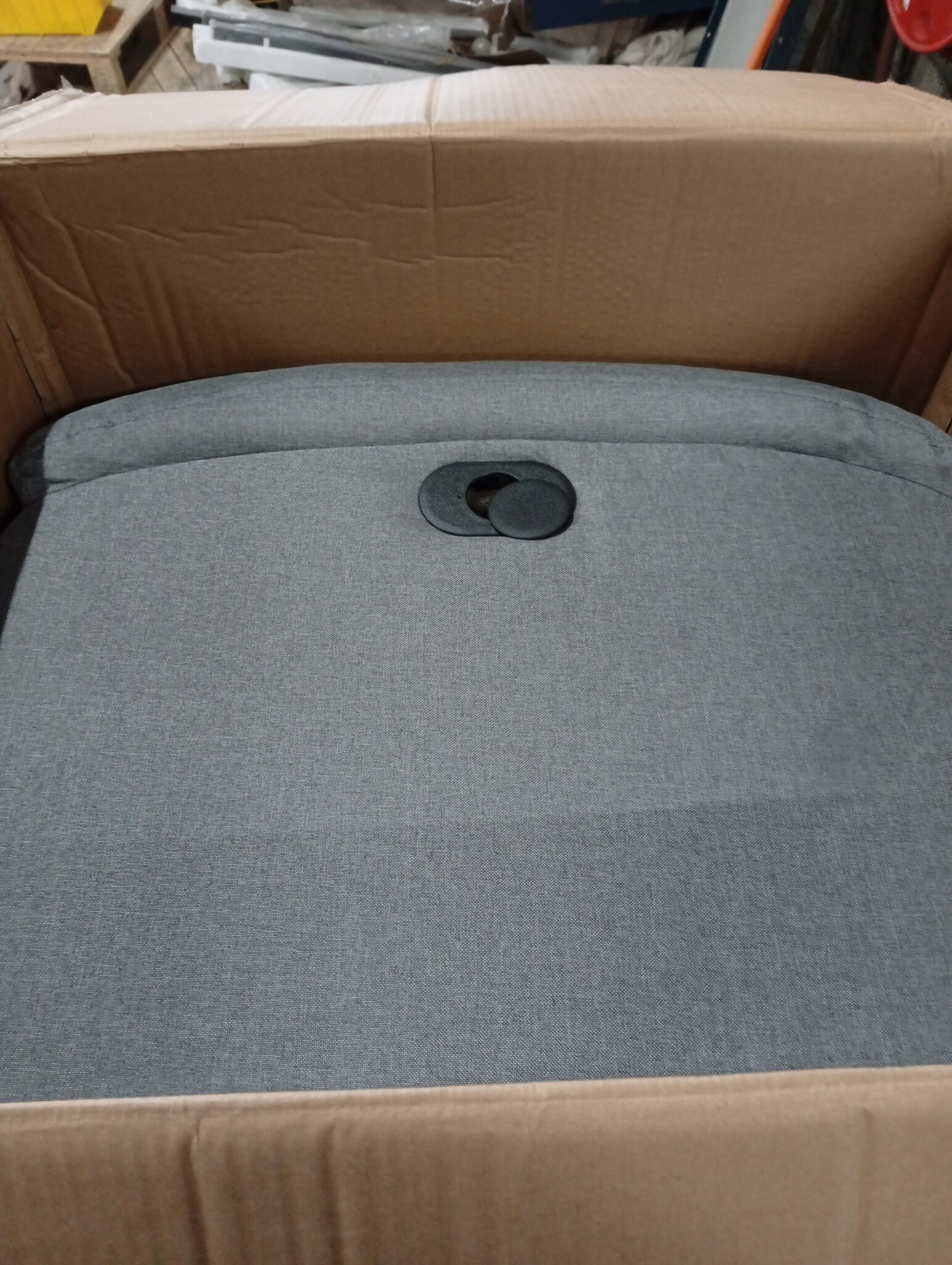 vidaXL Fauteuil verstelbaar, stof lichtgrijs - 55% KORTING