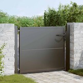 VidaXL Tuinpoort Zwart - 60% Korting!