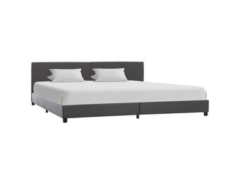 vidaXL Bedframe Kunstleer Grijs 180x200 cm - Nu met 35% korting!