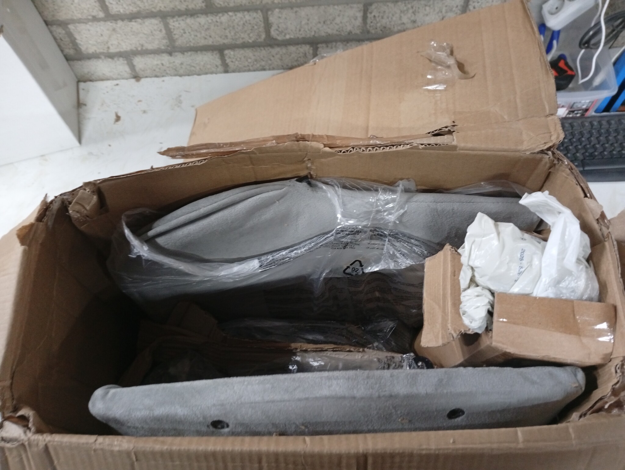 vidaXL Draaibare Kantoorstoel Fluweel Lichtgrijs - 60% Korting