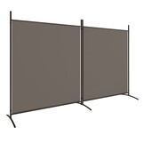 vidaXL Kamerscherm 2 panelen, 346x180 cm, stof antraciet - 40% korting!