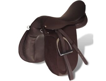 Echt Lederen Paardrijzadel Set (5-in-1) - 55% Korting