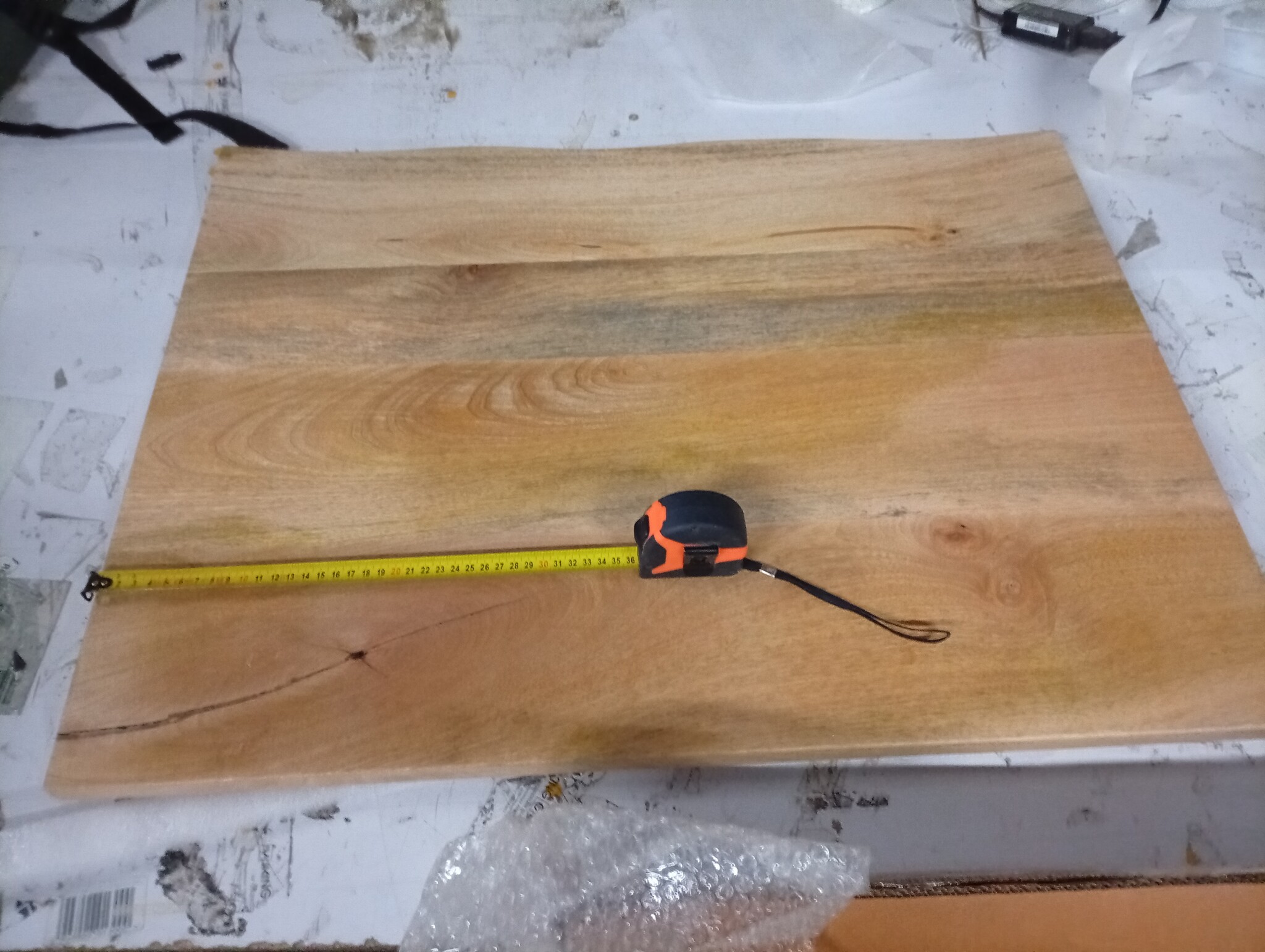 vidaXL Tafelblad Mangohout 80x60cm - 60% Korting!