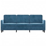 vidaXL Driezitsbank 180 cm Blauw - 46% Korting!