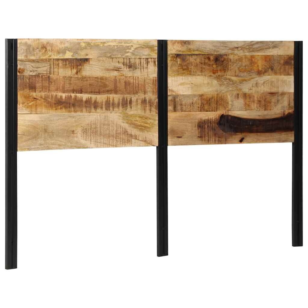 vidaXL Hoofdeinde 160 cm Mango Hout & IJzer - 55% Korting!