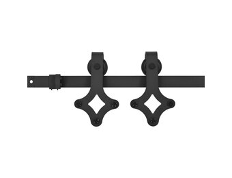 vidaXL Schuifdeur Onderdelen SKIEN 183cm Staal Zwart - 55% Korting!