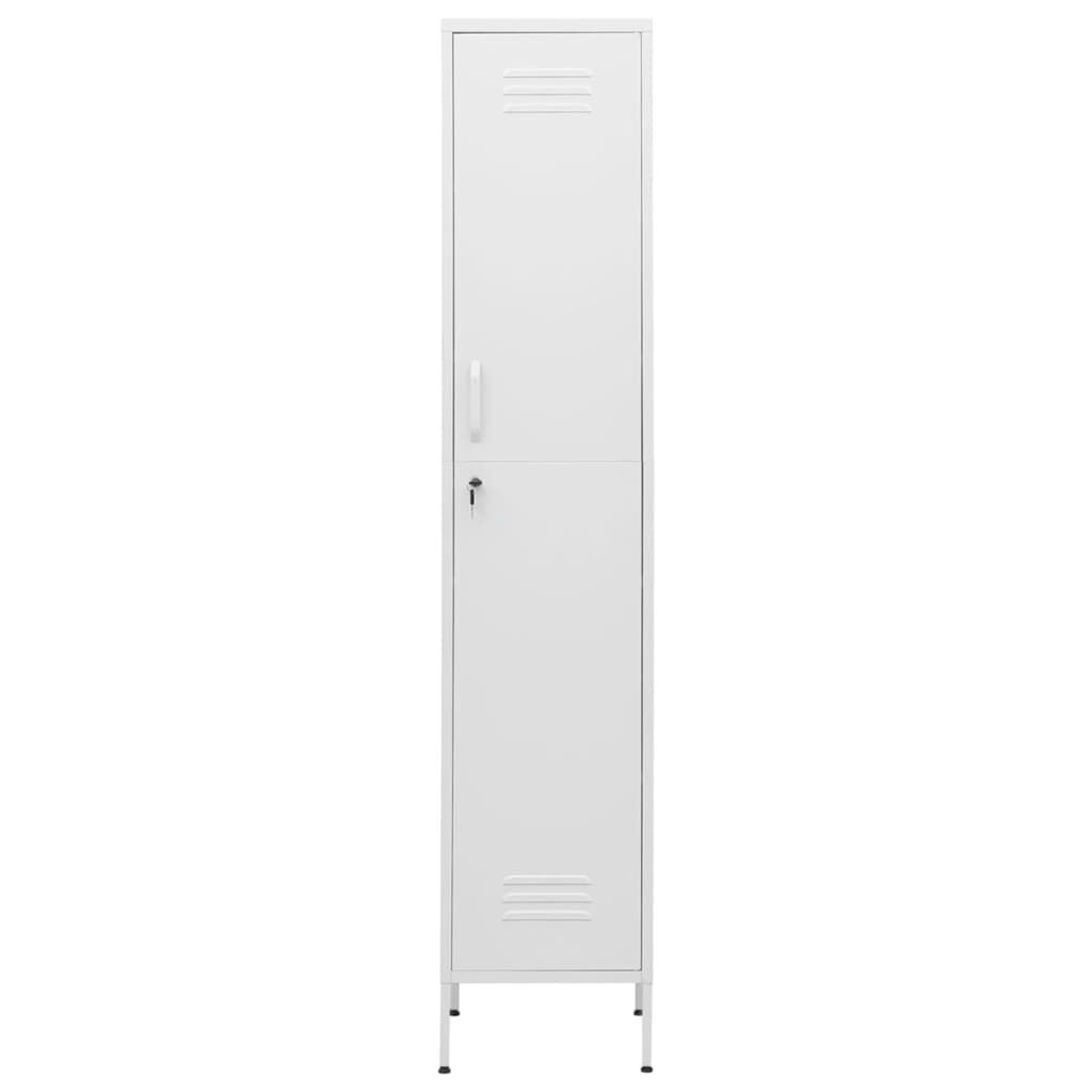 Lockerkast Staal Wit - 35x46x180 cm - 55% Korting
