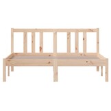 vidaXL Massief Houten Bedframe 135x190 cm - 40% Korting