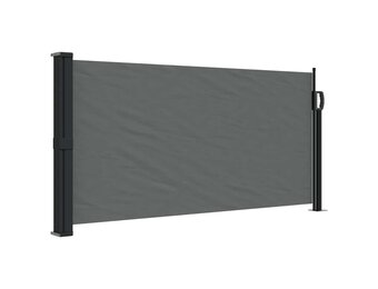 vidaXL Uittrekbaar Windscherm - 100x500cm Antraciet | 55% Korting!
