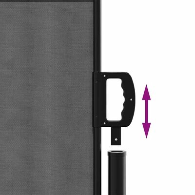 vidaXL Uittrekbaar Windscherm - 100x500cm Antraciet | 55% Korting!
