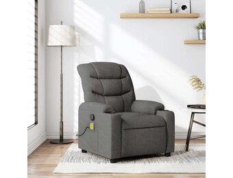 vidaXL Massagestoel Stoffen Donkergrijs - 40% Korting!