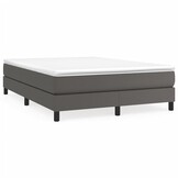 vidaXL Bedframe Kunstleer Grijs 140x200 cm - 40% Korting!