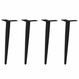 vidaXL Salontafelpoten (4 st) - 30-31 cm Staal Zwart - 35% Korting