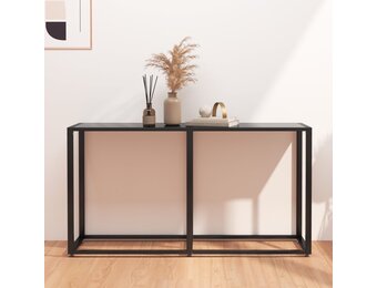 vidaXL Wandtafel Zwart Glas & Staal - 40% Korting!