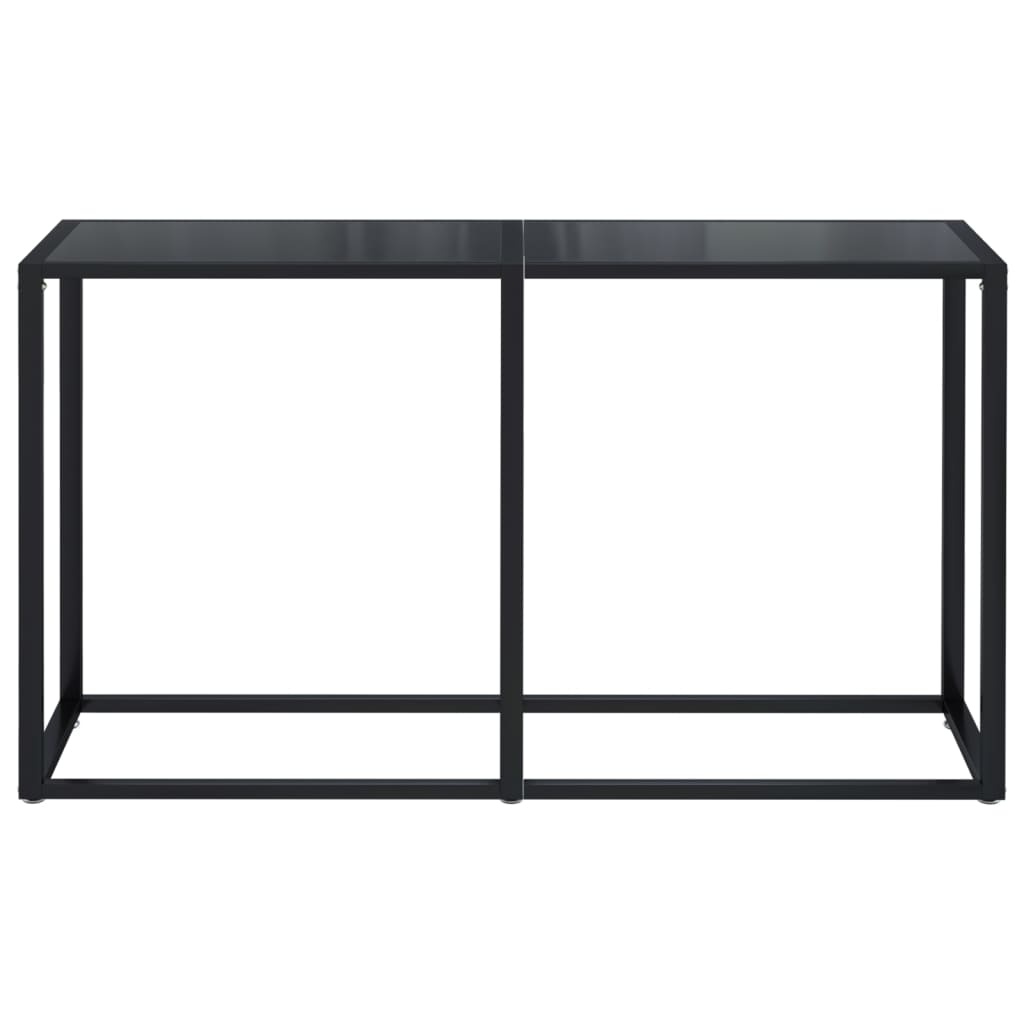 vidaXL Wandtafel Zwart Glas & Staal - 40% Korting!