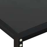 vidaXL Wandtafel Zwart Glas & Staal - 40% Korting!