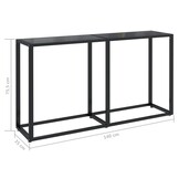 vidaXL Wandtafel Zwart Glas & Staal - 40% Korting!