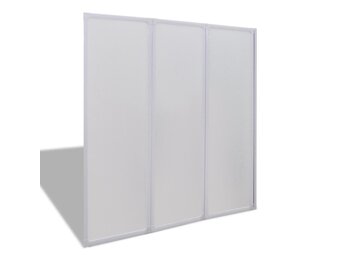 Badscherm 3 panelen - 40% korting - Vouwbaar & Ruimtebesparend