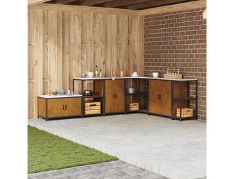 vidaXL Keukenopbergkast met Lade & Plank - 55% Korting!