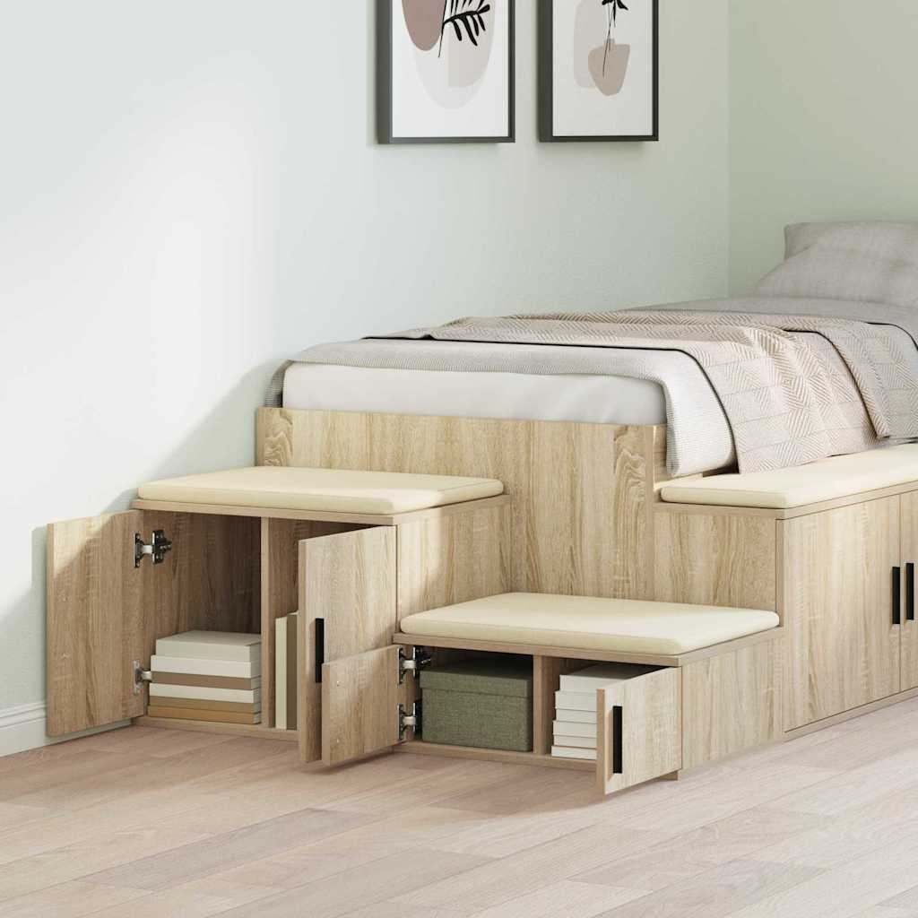 vidaXL Opbergkast Sonoma Eiken - 40% Korting!