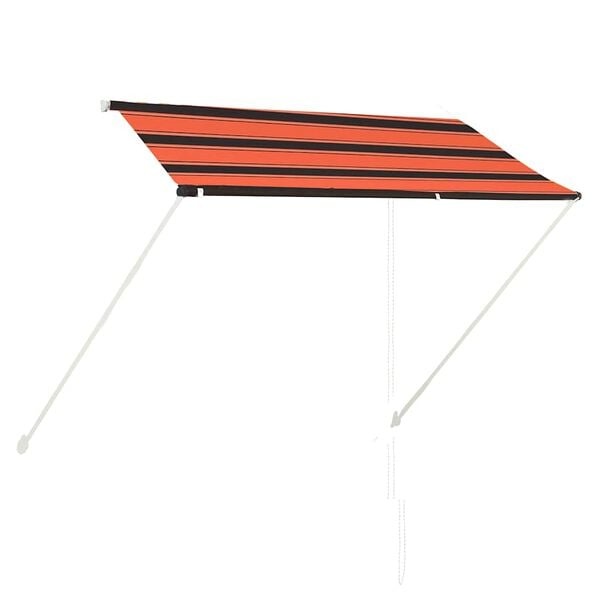 vidaXL Uittrekbare Luifel 250x150 cm (Oranje/Bruin) - 65% Korting!