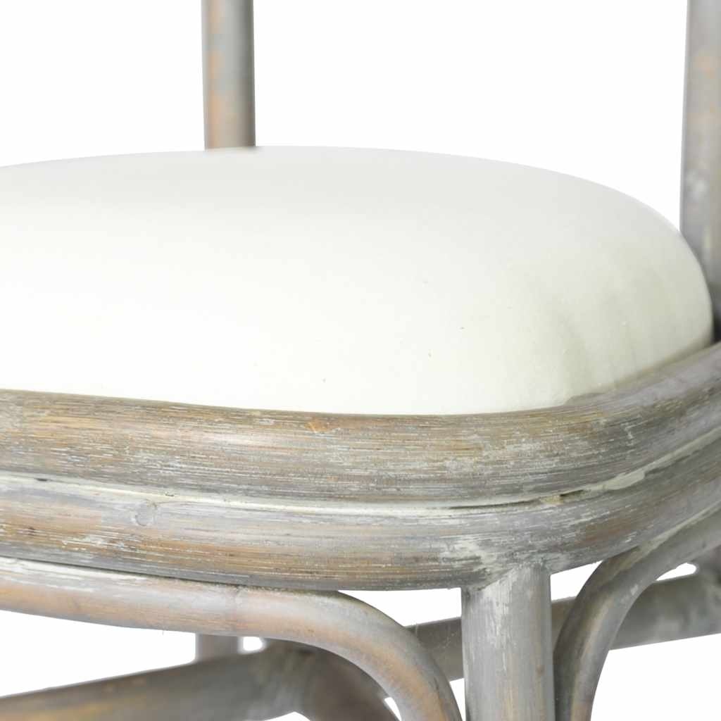 vidaXL Eetkamerstoelen 2 st linnen grijs - 35% Korting!