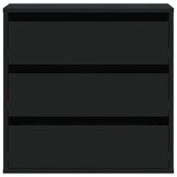vidaXL Ladekast Zwart Bewerkt Hout (60x41x58 cm) - 60% Korting