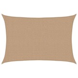 vidaXL Zonnezeil Taupe 2,5x4m HDPE - 55% Korting