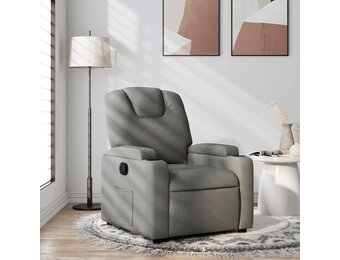 vidaXL Fauteuil Verstelbaar Stof Donkergrijs - 35% Korting!