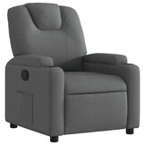 vidaXL Fauteuil Verstelbaar Stof Donkergrijs - 35% Korting!