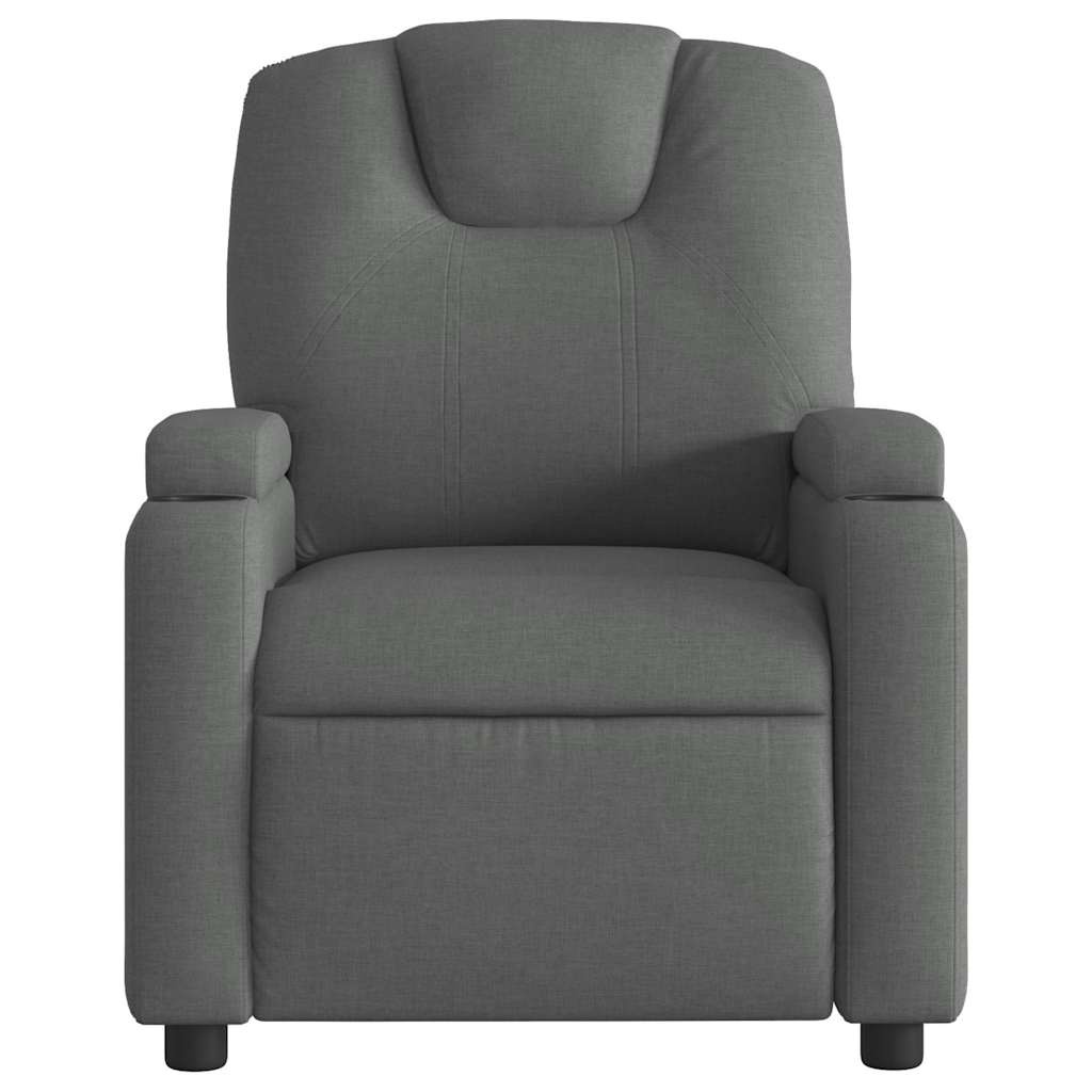 vidaXL Fauteuil Verstelbaar Stof Donkergrijs - 35% Korting!