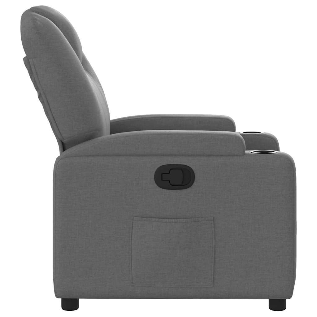 vidaXL Fauteuil Verstelbaar Stof Donkergrijs - 35% Korting!