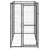 vidaXL Hondenkennel Buiten - 110x220x180cm Staal | Nu 55% Korting!