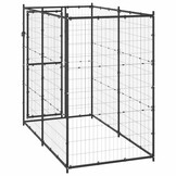 vidaXL Hondenkennel Buiten - 110x220x180cm Staal | Nu 55% Korting!