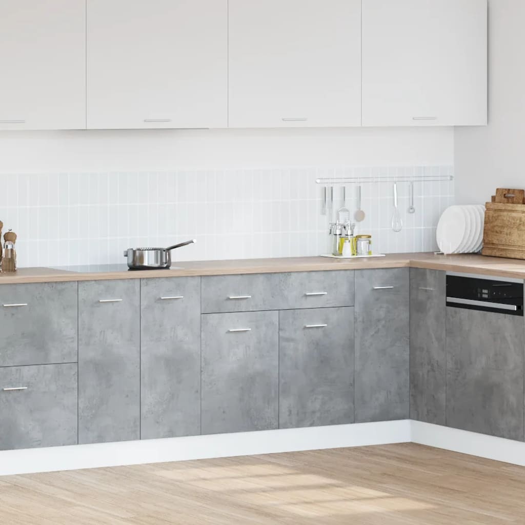 vidaXL Onderkast Betongrijs (80x46x81,5 cm) - 40% Korting!