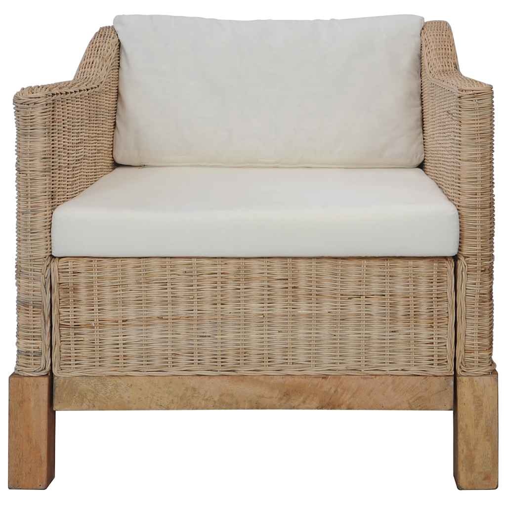 vidaXL Fauteuil Rattan Natuurlijk (35% Korting) - Ongebruikt!