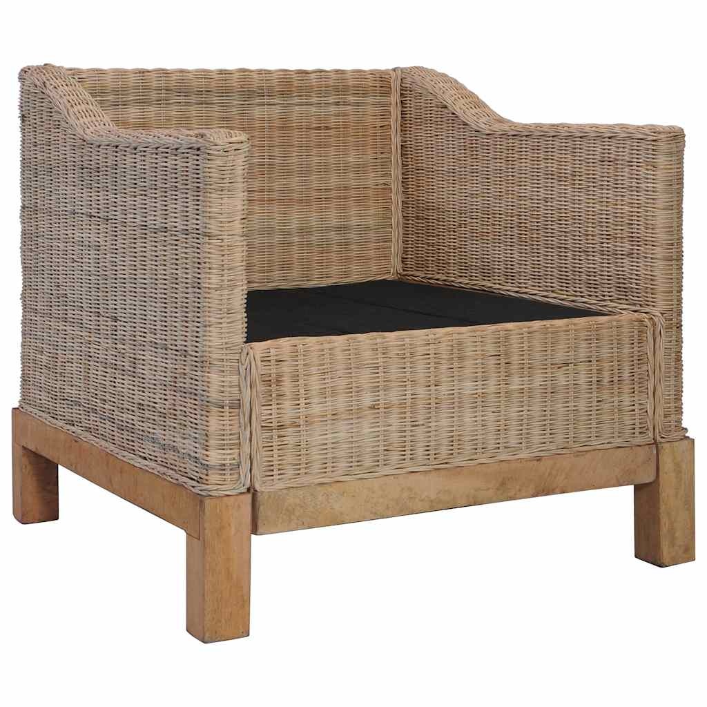 vidaXL Fauteuil Rattan Natuurlijk (35% Korting) - Ongebruikt!