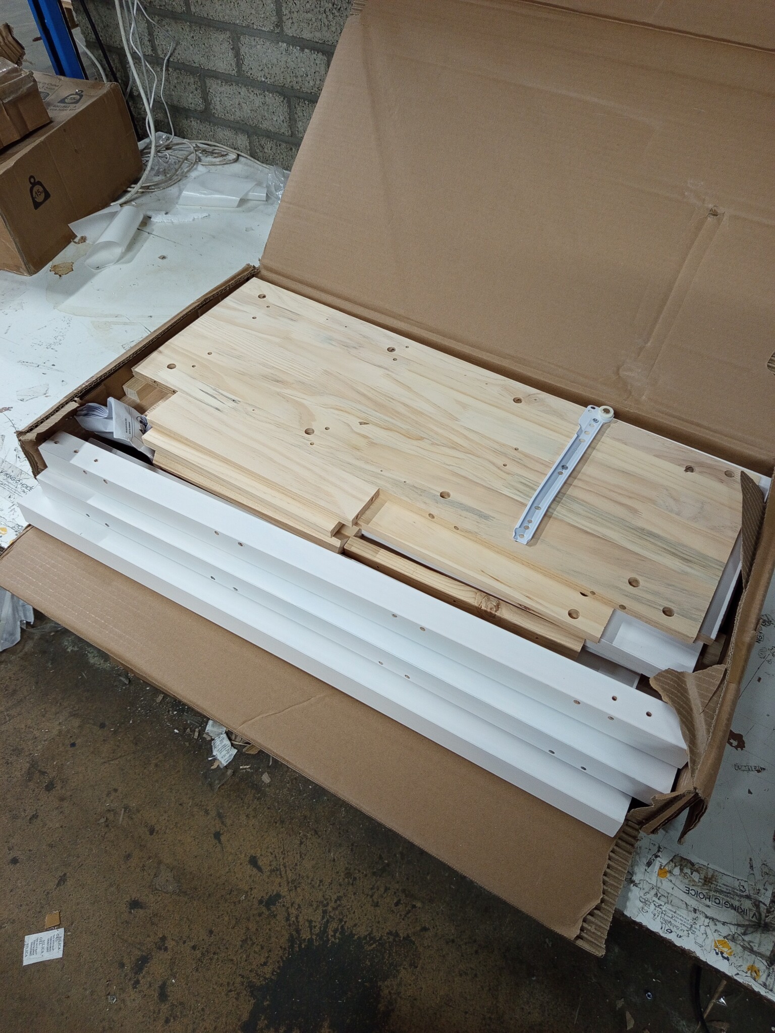 vidaXL Dressoir Grenenhout Wit - 60% Korting