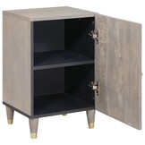 VidaXL Badkamer Kast Grijs - 55% Korting | Massief Mangohout